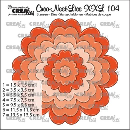 Crea-Nest-Lies XXL Stanze - Nr. 104 - Blume