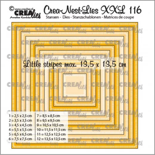 Crea-Nest-Lies XXL Stanze - Nr. 116 - Quadrate