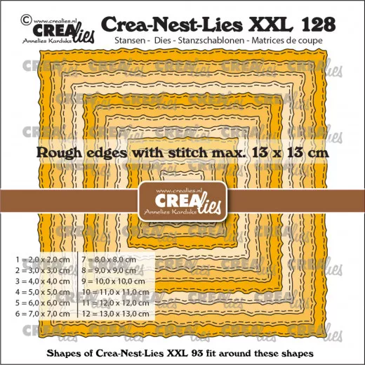 Crea-Nest-Lies XXL Stanze - Nr. 128 - Quadrate