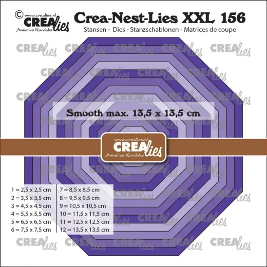 Crea-Nest-Lies XXL Stanze - Nr. 156 - Achteck glatt