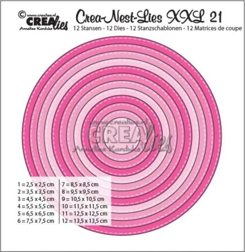 Crea-Nest-Lies XXL Stanze - Nr. 21 - Stitch