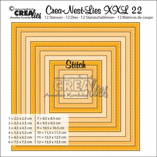 Crea-Nest-Lies XXL Stanze - Nr. 22 - Stitch