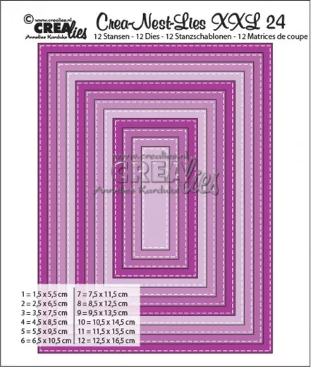 Crea-Nest-Lies XXL Stanze - Nr. 24 - Stitch