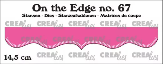 CREAlies On the Edge Die - Nr. 67 - 14,5 cm with Little Stripes