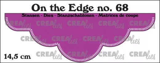 CREAlies On the Edge Die - Nr. 68 - 14,5 cm with Little Stripes