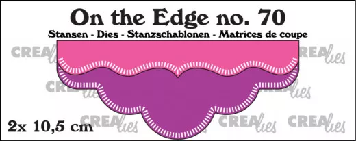 CREAlies On the Edge Die - Nr. 70 - 10,5 cm with Little Stripes