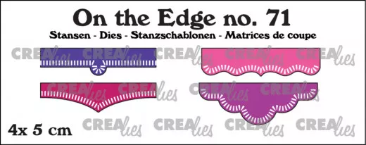 CREAlies On the Edge Die - Nr. 71 - 5 cm with Little Stripes