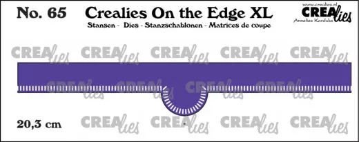 CREAlies On the Edge Die - Nr. 65 - 20,3 cm with Little Stripes