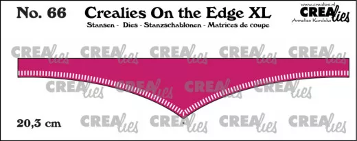 CREAlies On the Edge Die - Nr. 66 - 20,3 cm with Little Stripes