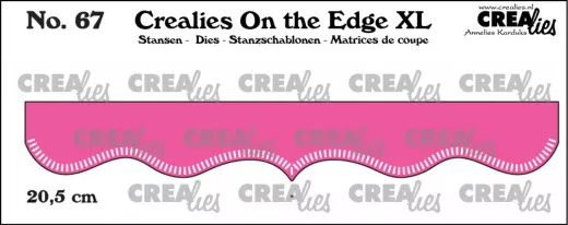 CREAlies On the Edge Die - Nr. 67 - 20,5 cm with Little Stripes