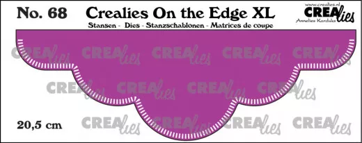 CREAlies On the Edge Die - Nr. 68 - 20,5 cm with Little Stripes