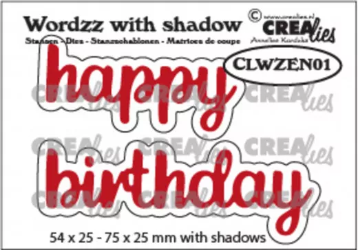 CREAlies Wordzz with Shadow Happy Birthday (ENG)