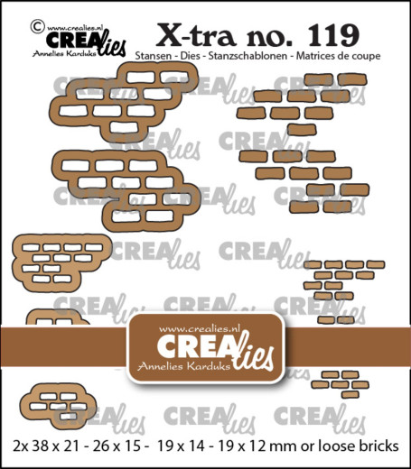 X-tra Stanze - Nr. 119 - Backsteinwand Mittel & Klein mit losen Steinen