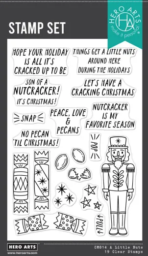 Hero Arts Clear Stamps - Crackin' Christmas - A Little Nuts