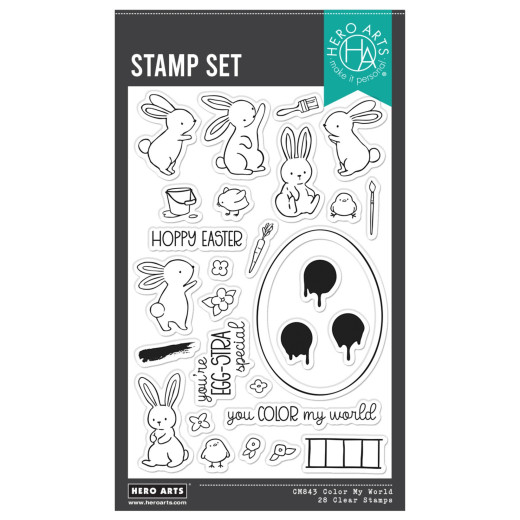 Hero Arts Clear Stamps - Eggstra Special - Color My World