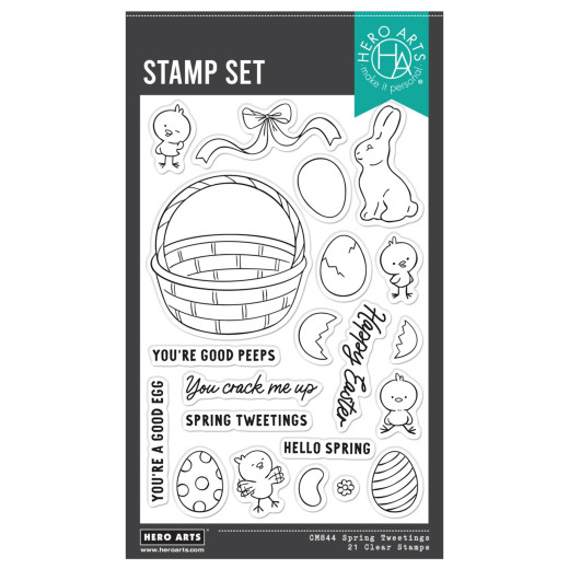 Hero Arts Clear Stamps - Eggstra Special - Spring Tweetings