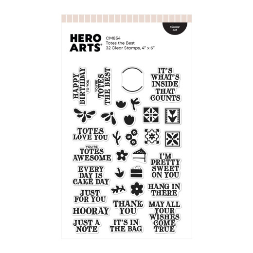 Hero Arts Clear Stamps - Tote-ally Awesome - Totes the Best