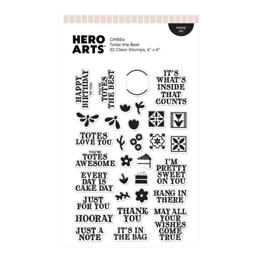Hero Arts Clear Stamps - Tote-ally Awesome - Totes the Best