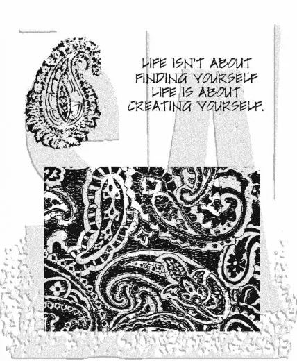 Cling Stamps by Tim Holtz - Paisley Prints