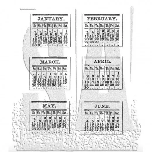 Cling Stamps by Tim Holtz - Calendar 1