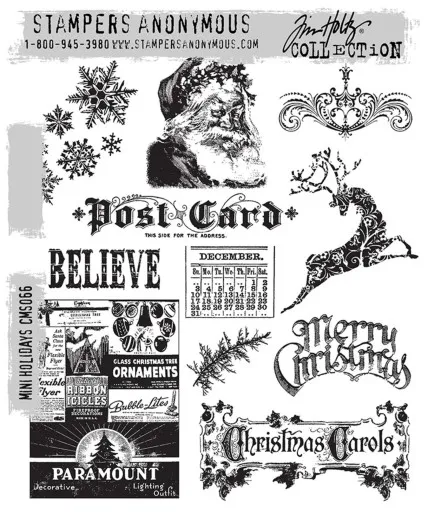 Cling Stamps Tim Holtz - Mini Holiday