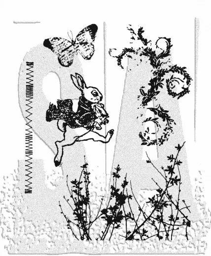 Cling Stamps Tim Holtz - Spring sprung