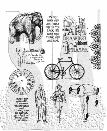 Cling Stamps Tim Holtz - Purely Random