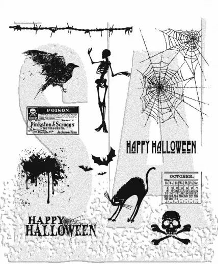 Cling Stamps by Tim Holtz - Mini Halloween