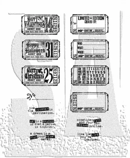 Cling Stamps by Tim Holtz - Odds and Ends