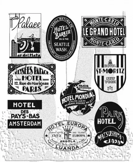 Cling Stamps Tim Holtz - Travel Labels