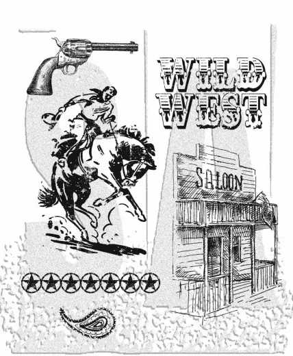 Cling Stamps Tim Holtz - Wild West