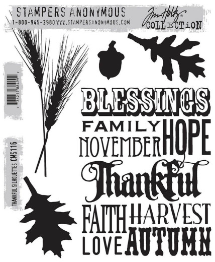 Cling Stamps by Tim Holtz - Thankful Silhouettes