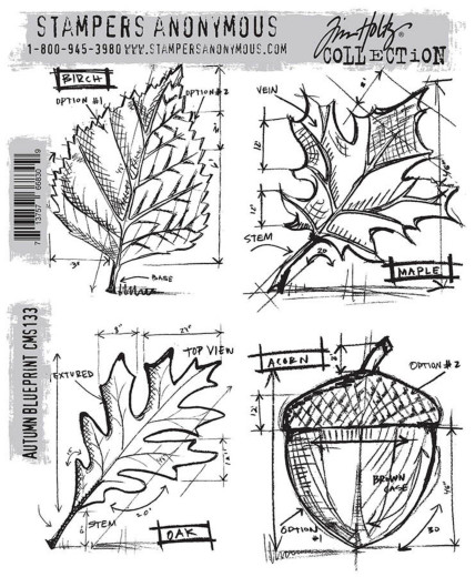 Cling Stamps Tim Holtz - Autumn Blueprint
