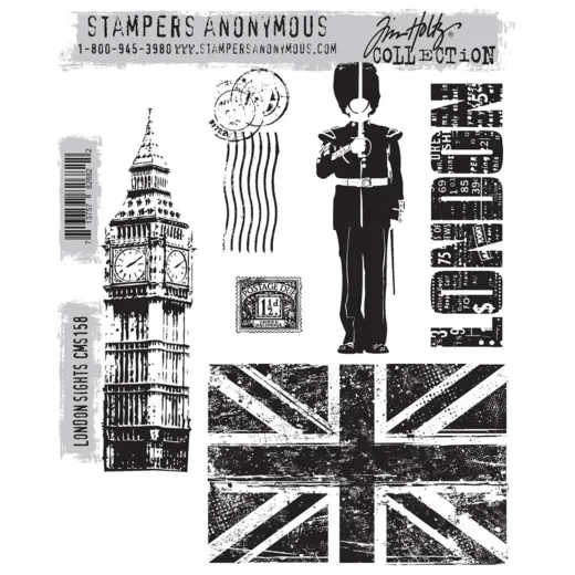 Cling Stamps Tim Holtz - London Sights