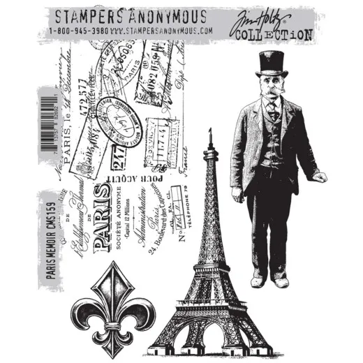 Cling Stamps Tim Holtz - Paris Memoir