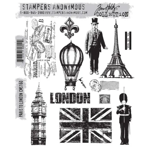 Cling Stamps by Tim Holtz - Paris To London