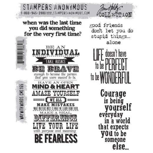 Cling Stamps Tim Holtz - Way With Words