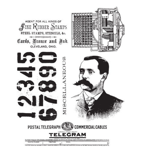 Tim Holtz Cling Stamps - Purveyor