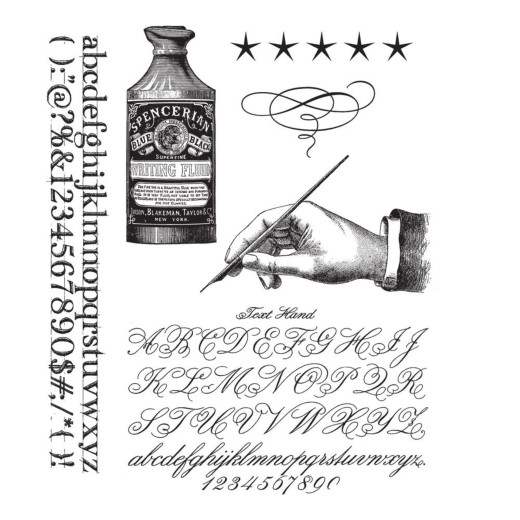 Tim Holtz Cling Stamps - Typography