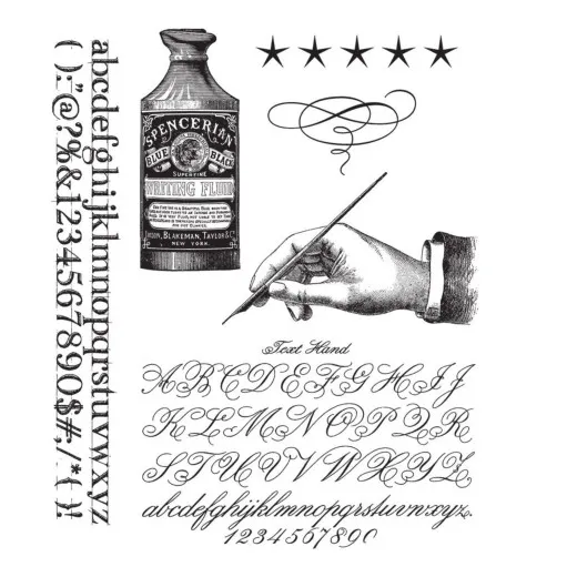 Tim Holtz Cling Stamps - Typography