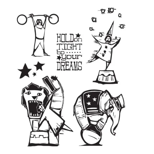 Tim Holtz Cling Stamps - Big Top