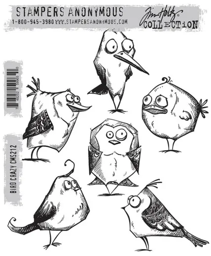 Cling Stamps by Tim Holtz - Bird Crazy