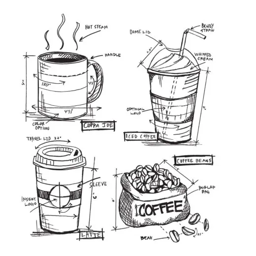 Cling Stamps by Tim Holtz - Fresh Brewed Blueprint
