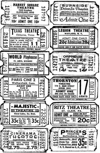 Cling Stamps by Tim Holtz - Ticket