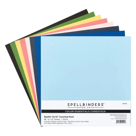 Spellbinders Cardstock Pack 12&quote;X12&quote; - Bayfair