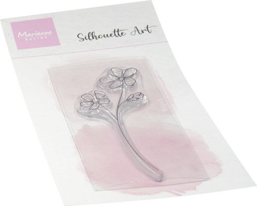 Clear Stamps - Silhouette Art Violet