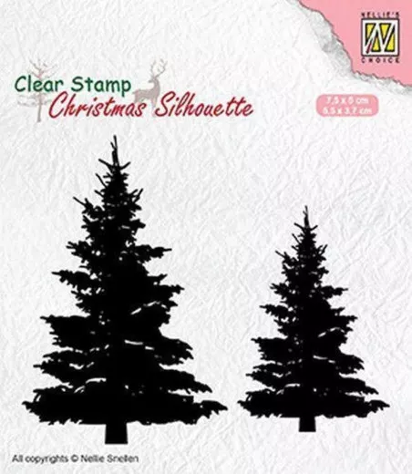 Clear Stamps - Christmas Silhouette Tannenbäume