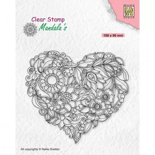 Mandala Clear Stamps - Blumenherz