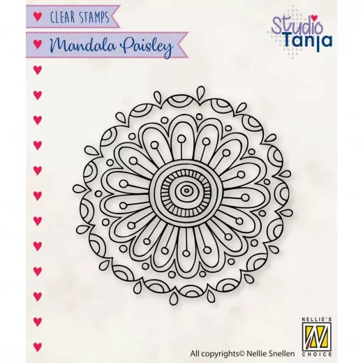 Clear Stamps - Mandala Paisley-Blume 2