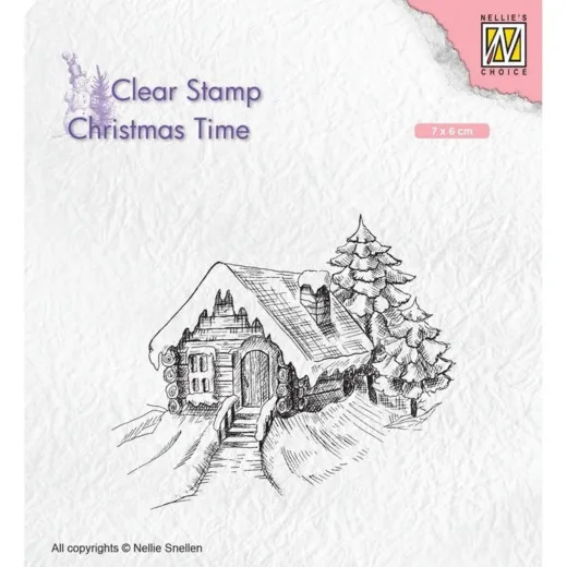 Clear Stamps - Christmas Time Cosily Snowy Cottage